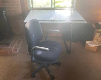 Lot 37 | Drafting Board & Chair

