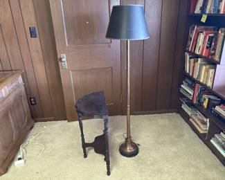 Lot 163 | Vtg Side Table & Floor Lamp
