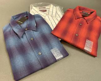 Lot 372 | Three Men’s Long Sleeve Button Ups Size Large
