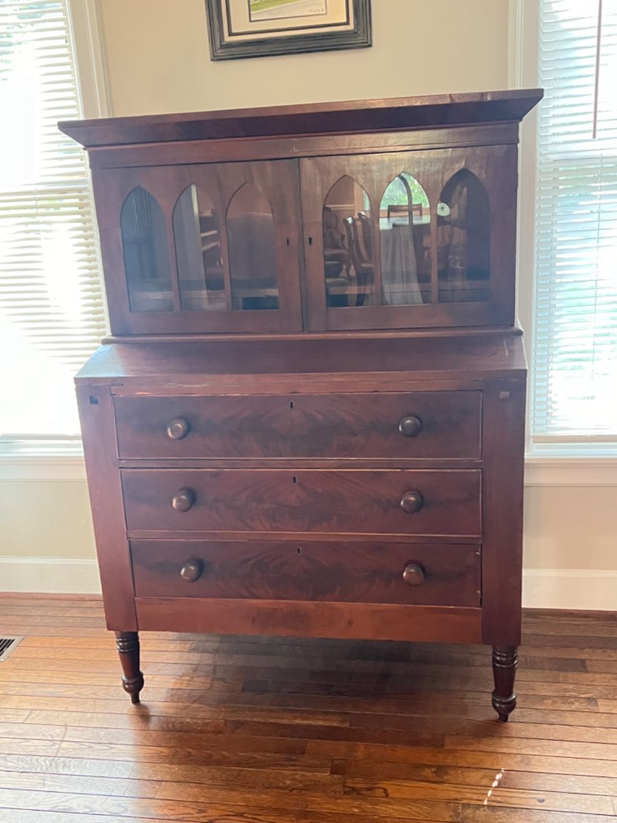 Antique Gothic Revival China Cabinet - $400 - Value Range ($800-$1500). Priced to sell. 