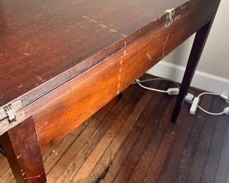 Vintage Mahogany Flip-Top Table - $100 - Value $200-$500. 