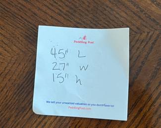 Vintage Oval Wooden Coffee Table - $50 - Value $100-$300 