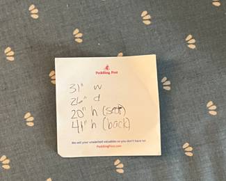 Vintage Wingback Chair w/ Polka Dot Upholstery - $100 - Value $150-$300. Priced to sell. 