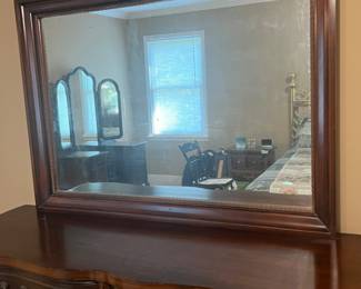 Vintage Wooden Dresser w/ Mirror - $150 - Value $300-$600