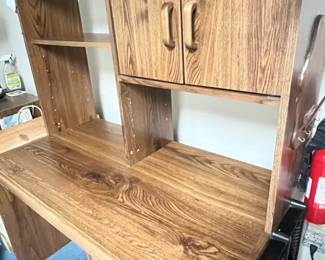 MCM Wooden Desk w/ Hutch - $50 - Value - Value $200 to $500. 