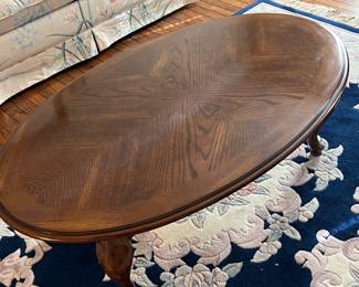 Vintage Oval Wooden Coffee Table - $50 - Value $100-$300 