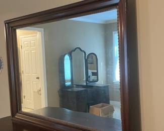 Vintage Wooden Dresser w/ Mirror - $150 - Value $300-$600