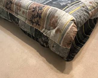 Vintage Brass Headboard - Includes mattress, bedding etc. Buyer is responsible for tools to disassemble. $100 for the set. Value $150-$300 for the headboard alone. 