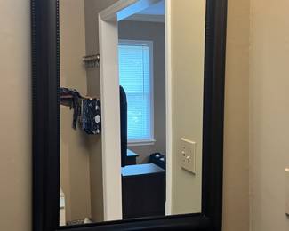 Contemporary Black Framed Wall Mirror - $25 - Value $50-$150