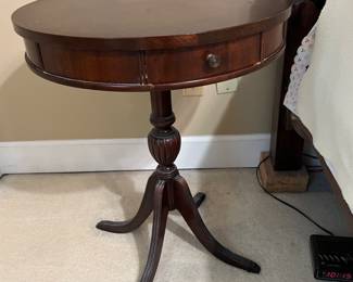 Vintage Round Mahogany Side Table - $75 - Value $150-$300