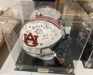 Auburn Helmet Autographed by 2015 Team