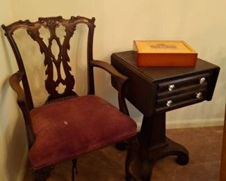 Antique Chippendale Style Chair