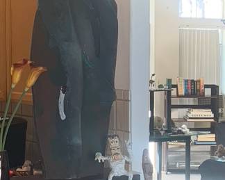 Nobujo Okuda Tall Raku Sculpture