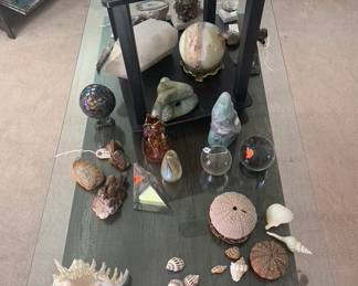 Geodes, Shells, Art Glass