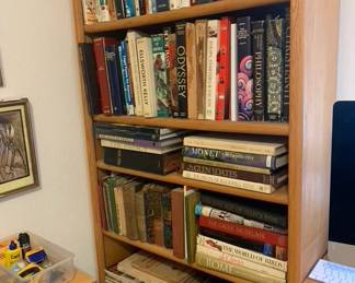 Assorted Books and Pair of Bookcases