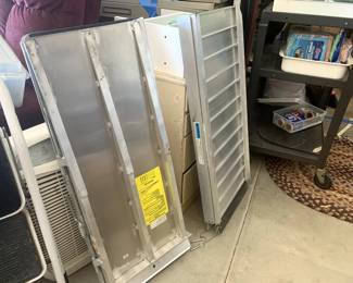 Two Folding Metal Handicap Ramps