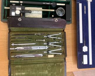 Antique German Drafting Tool Sets