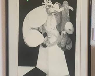 Conor Everts "Sodom and Gomorah" Pencil and Ink Drawing on Paper