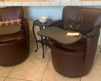 Pair of Steelcase Mobile Tablet Chairs