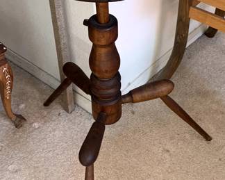 Early American Tripod Candlestick Table