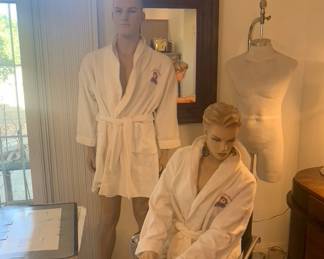 Assorted Vintage Mannequins - Male Standing, Female Seated, Male Hanging Mannequin