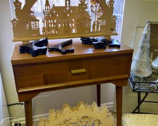 German hand carved lit arches.