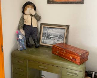 Nice green vintage desk
