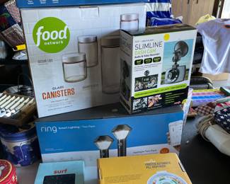 New items in the box, timed pill dispenser, Ring, lights, dash cam, canisters, and more
