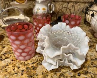 Hobnail Candy Dishes