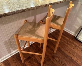 Kitchen Woven Seated Barstools