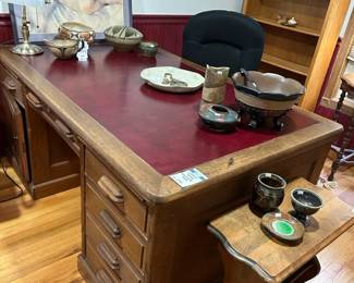 Leather Top Executive Desk