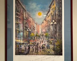 Various Framed Worldly Art from Places such as Amsterdam, Austria, and Budapest
