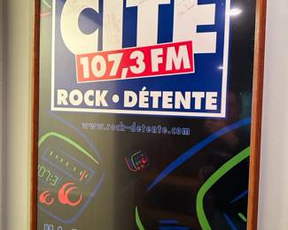 Cite 107,3 Fm  framed poster