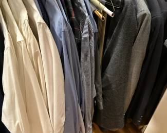 Men's Clothing (including brands such as North Face, Columbia, Olympia, First Gear, Michael Kors, 346 Brooks Brothers, Klim, Burberry, Callaway, Ralph Lauren, Tommy Hilfiger)