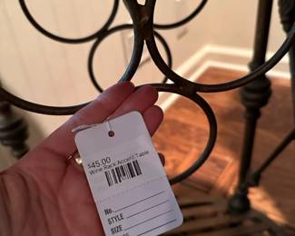 Wine Rack Accent Table