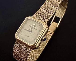 vintage baume & mercier woments 14k gold watch