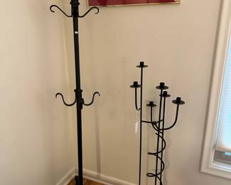 Metal Floor Candelabra, Metal Flower Hooks, Vicki Oriold Bird Design