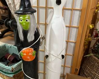 Don Featherstone Ghost Blow Mold, Don Featherstone Witch Blow Mold
