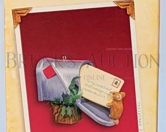 (7 PCS) HALLMARK ORNAMENTS, MICE ALL IN ORIGINAL BOXES INCLUDES: "VERY MERRY MINUETS", "SONG AND DANCE" & MORE RE...