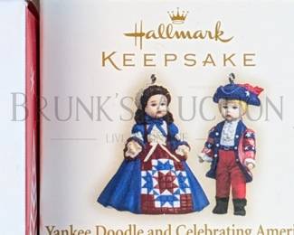 (12 PCS) HALLMARK ORNAMENTS, ASSORT. ALL IN ORIGINAL BOXES INCLUDES: "RUDOLPH'S HELPER", "KITTY CATCH" & MORE RETAIL VA...