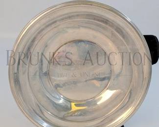 137.33 GRAMS TW INTERNATIONAL STERLING BOWL 9" DIAMETER * BUY IT TO HAVE A DENT OR DING *