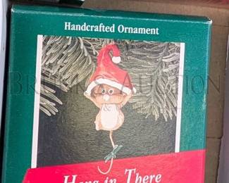 (17 PCS) HALLMARK ORNAMENTS, MINIS ALL IN ORIGINAL BOXES INCLUDES: "CANDY APPLE MOUSE", "PRESENT OF ANGELS" & MORE R...