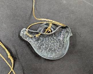 (7) KOSTA BODA GLASS ORNAMENTS 2.25" - 4" L