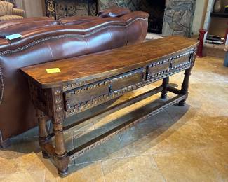 Carved Spanish Console Table $1450
