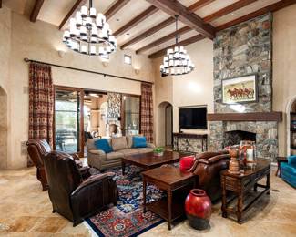 For sale: , Two Leather Recliners Hancock and Moore $2200 each , Theodore Alexander Coffee and End Table $1300 for set, Spanish carved console $1450