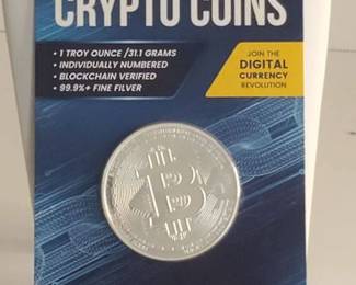 Limited Edition in Packaging 1 Ounce .999 Fine Silver Bitcoin .999 Pure