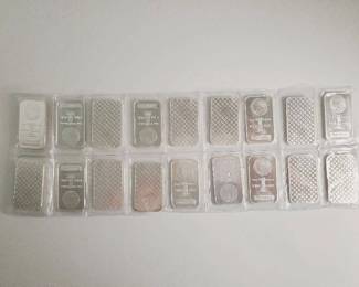20 New Condition Sealed 1 Ounce .999 Fine Silver Bars (20 Ounces Total)