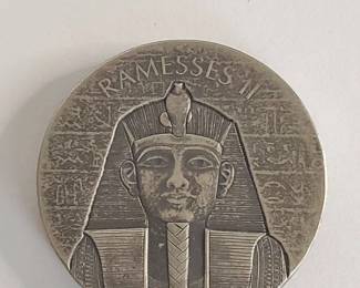 Egyptian Relic Series Ramesses II 2 Ounce .999 Fine Silver Coin in Mint Packaging