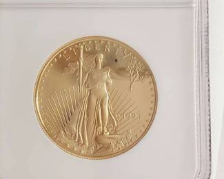 1993 1 Ounce Gold Eagle Proof Coin Graded NGC PF69 Ultra Cameo