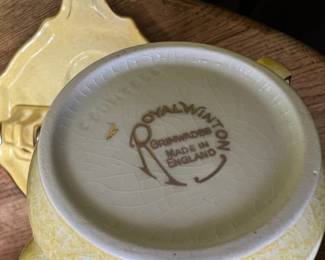 Royal Winton Grimwades "Countess" Yellow Breakfast Set